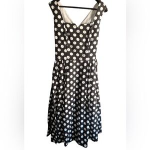 NWT-Dress "N.R .1", Made in the U.S.A, for women Black, 100% Cotton Size 14(#226